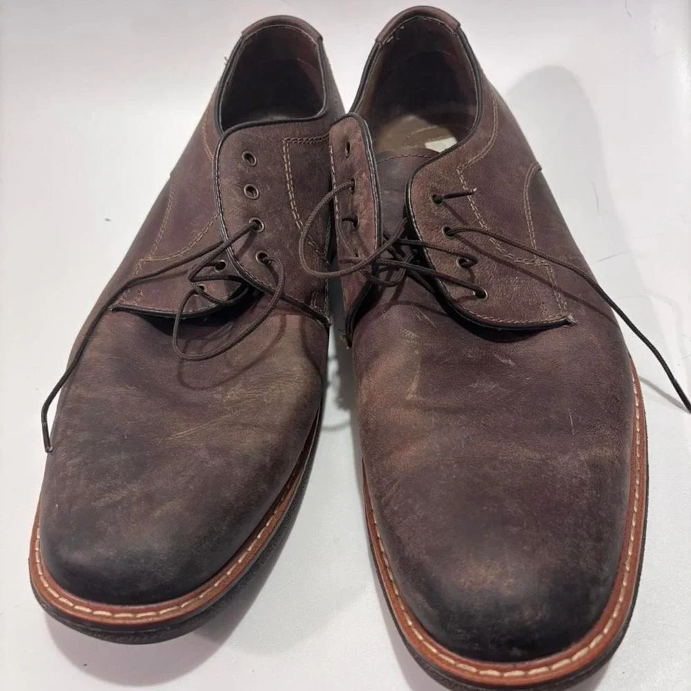 Men's Leather Lace-Up Oxford Shoes